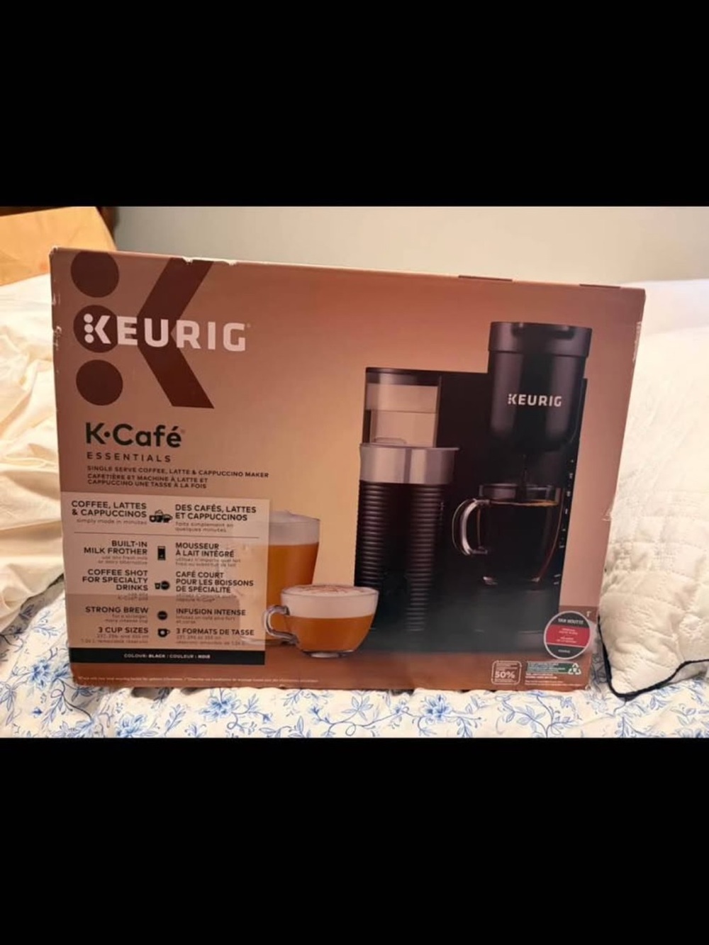Keurig K-Café Single Serve Coffee & Milk Frother in Black